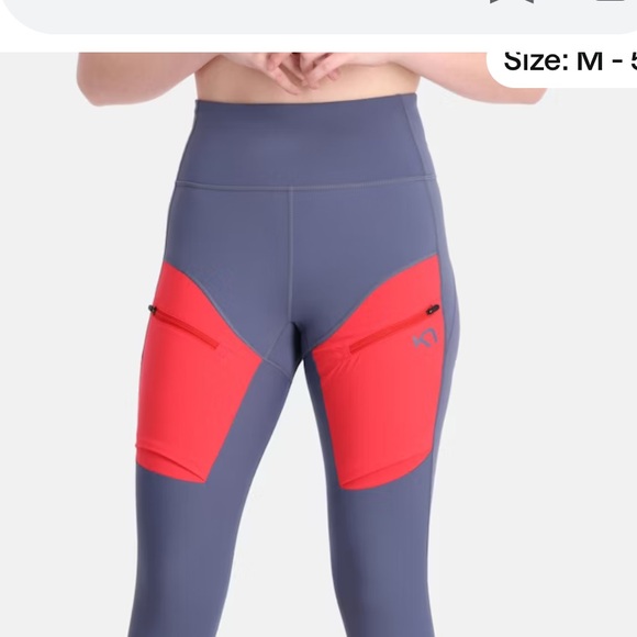 NEW❤️Kari Traa Ane Hiking Capri leggings in moon - UPF 40+ $129 - Picture 3 of 11